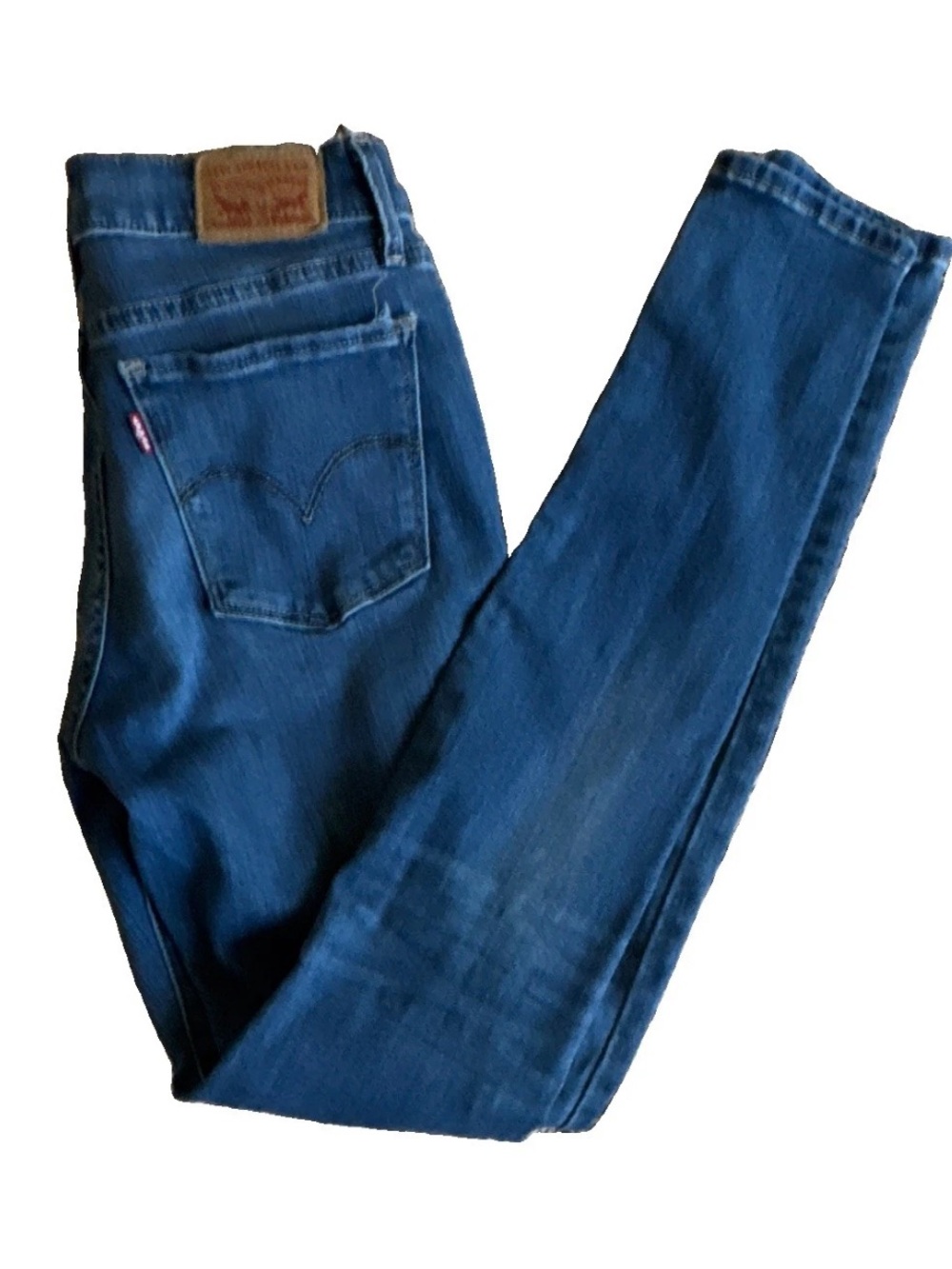 Levi's Women's 710 Super Skinny Blue Medium Wash Stretch Denim Jeans 29